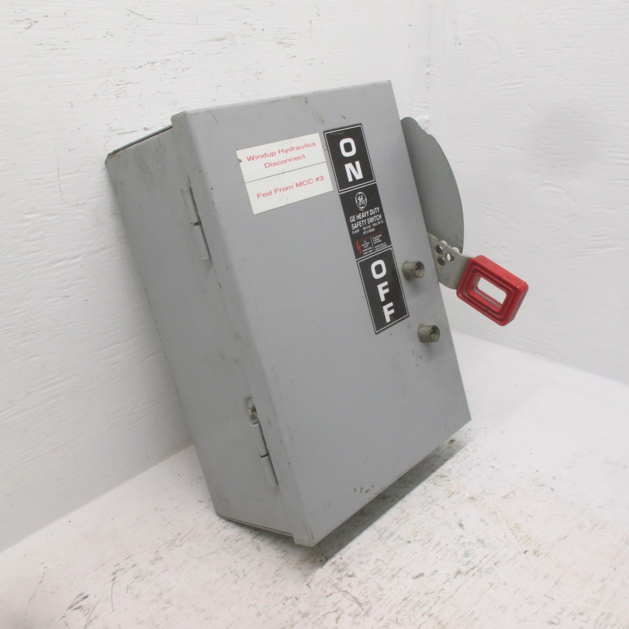 GE THN3361J 30A 600V Mod 11 Heavy Duty NonFused Safety Switch